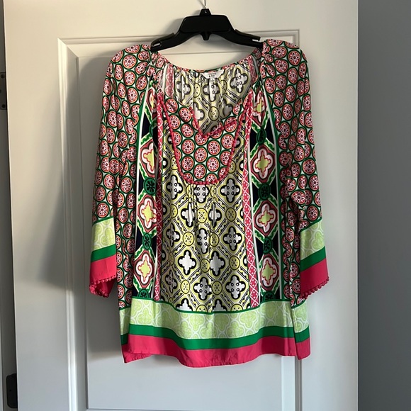 Crown & Ivy Print Blouse Size: Large - Picture 1 of 4